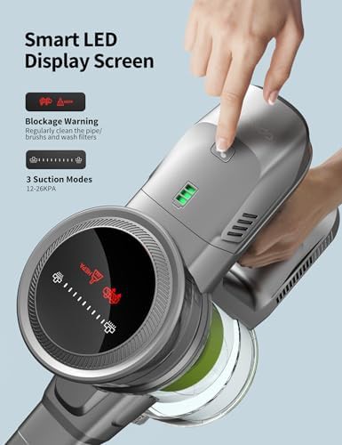 Cordless vacuum with LED display screen — photo 4