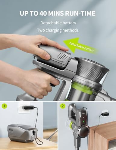Cordless vacuum with LED display screen — photo 5