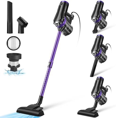 Corded handheld stick vacuum with 1.2L capacity