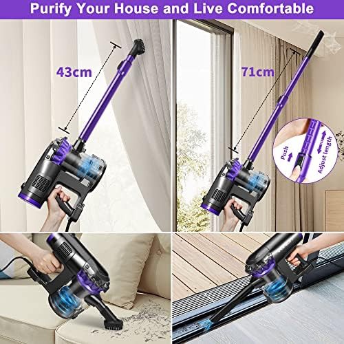 Corded handheld stick vacuum with 1.2L capacity — photo 3