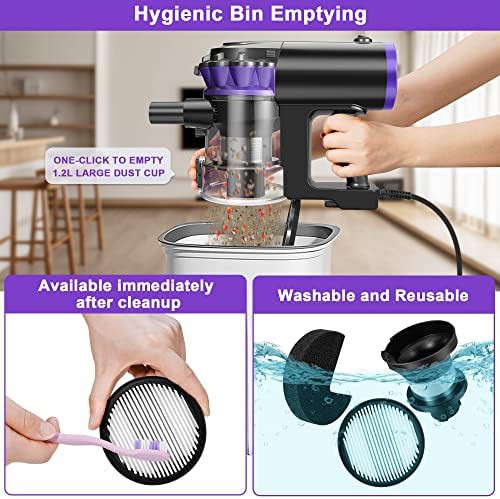 Corded handheld stick vacuum with 1.2L capacity — photo 5