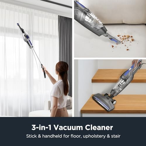 Blue Three in One Corded Stick Vacuum — photo 5