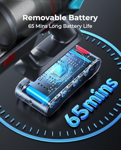 Cordless vacuum cleaner with touch display and charging dock — photo 3