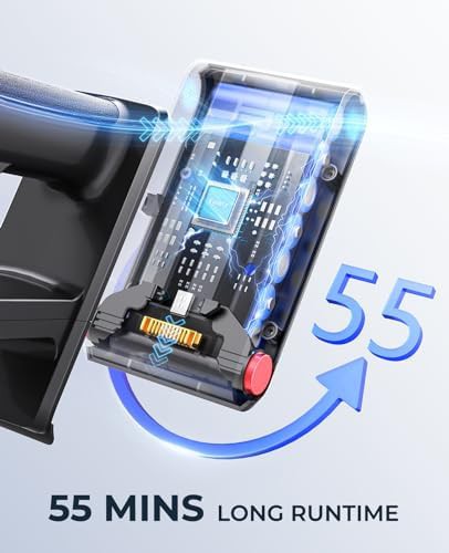 Lightweight handheld and stick vacuum with LED touch screen — photo 3