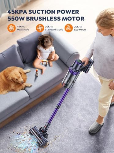 Dual battery cordless stick vacuum with brushless motor — photo 3