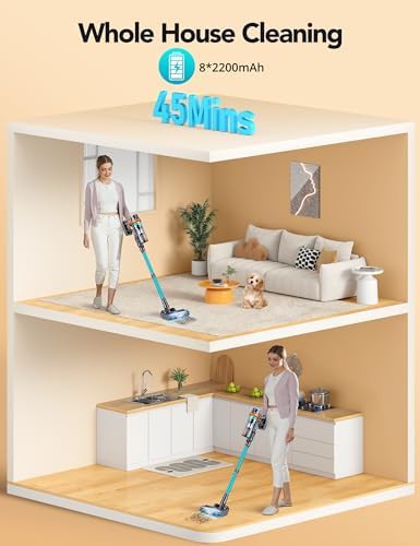 Brushless motor cordless vacuum with LED headlights — photo 2