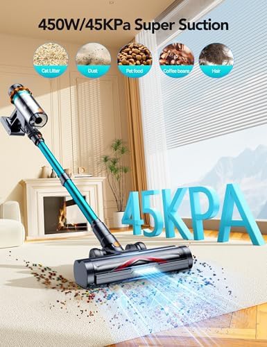Brushless motor cordless vacuum with LED headlights — photo 4