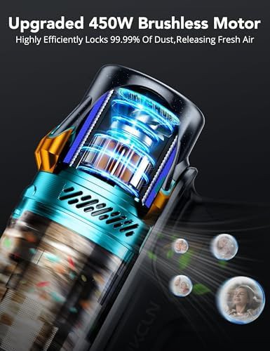 Brushless motor cordless vacuum with LED headlights — photo 5