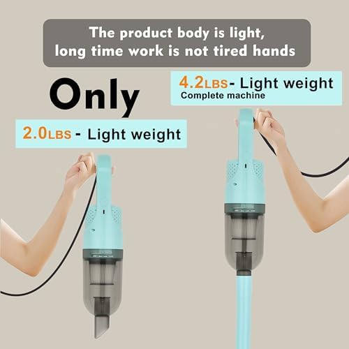 Green lightweight corded stick and handheld vacuum — photo 4