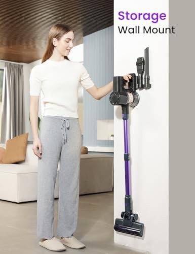 Violet lightweight cordless stick vacuum cleaner — photo 5