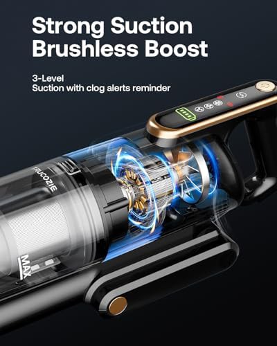 Black brushless self standing stick vacuum — photo 4