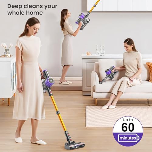 Cordless stick vacuum with anti tangle brush — photo 3
