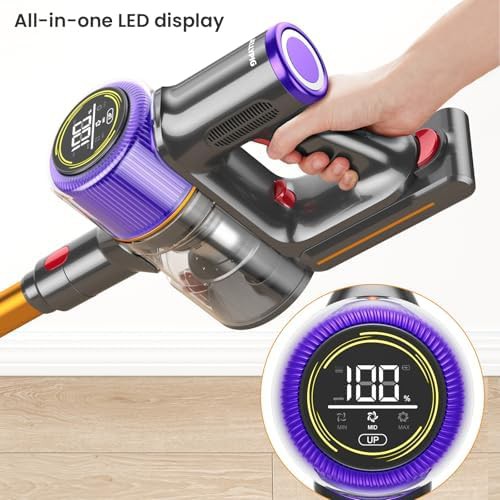 Cordless stick vacuum with anti tangle brush — photo 4