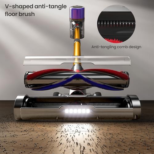 Cordless stick vacuum with anti tangle brush — photo 5