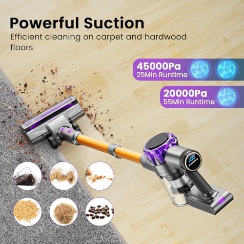Powerful cordless vacuum with LED display — photo 2