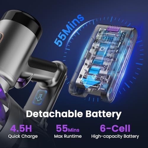 Powerful cordless vacuum with LED display — photo 4