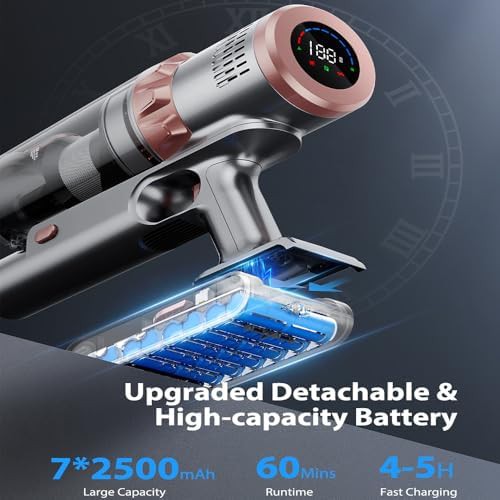 Gold pink handheld and car stick vacuum — photo 4