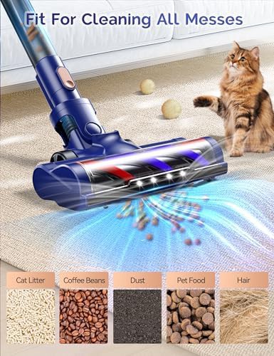 Blue lightweight handheld and stick vacuum — photo 2