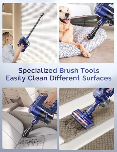 Blue lightweight handheld and stick vacuum — photo 5