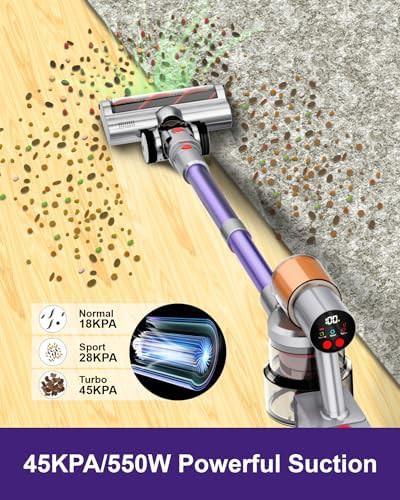 Self standing stick vacuum with dual batteries — photo 3