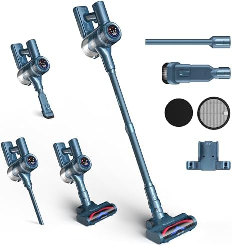 Cordless vacuum with automatic suction adjustment