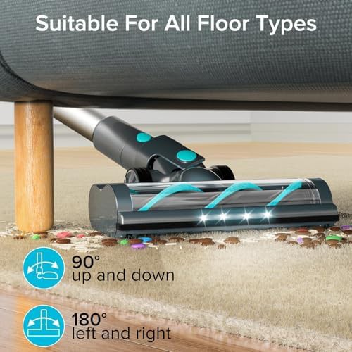 Brushless cordless vacuum with LED display dock — photo 4