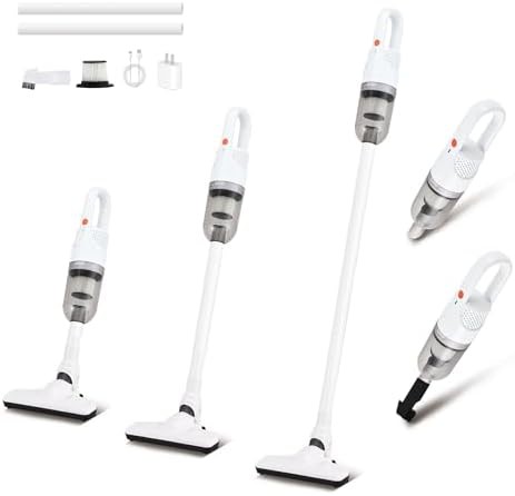 White Six in One Cordless Vacuum