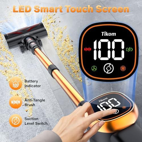 Handheld cordless stick vacuum with touch screen — photo 3
