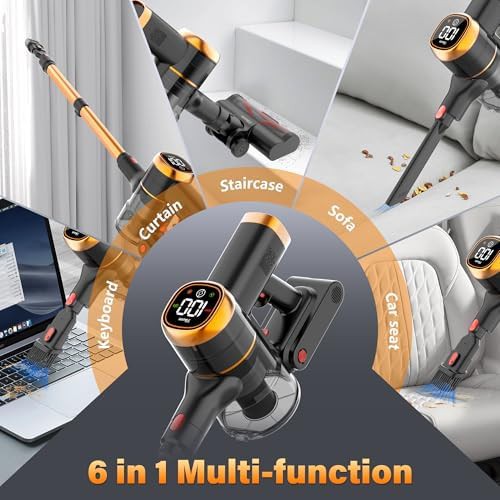 Handheld cordless stick vacuum with touch screen — photo 5