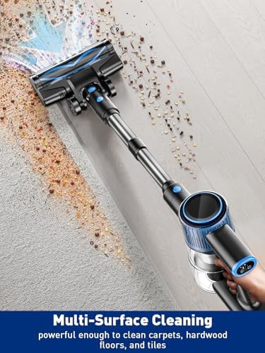 Blue eight in one stick vacuum cleaner — photo 4