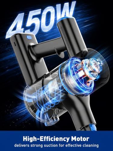 Blue eight in one stick vacuum cleaner — photo 5