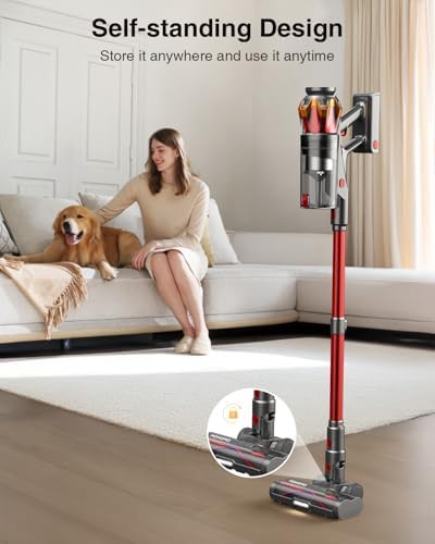 Red OLED Touch Screen Cordless Vacuum — photo 4