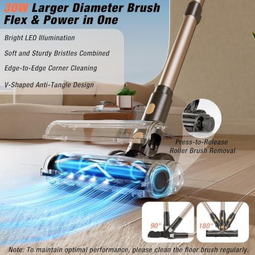Brushless Cordless Vacuum with Smart Touch Screen — photo 4