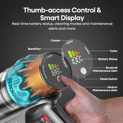 Gold touch screen self standing vacuum — photo 3