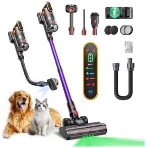 High power cordless stick vacuum for hardwood floors
