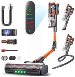 Extended runtime cordless vacuum cleaner for pet hair