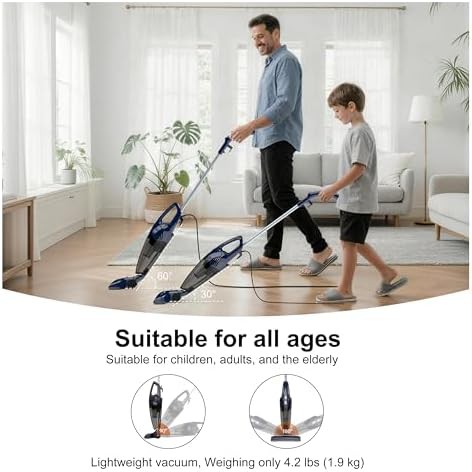 Detachable corded stick vacuum with HEPA filter — photo 5