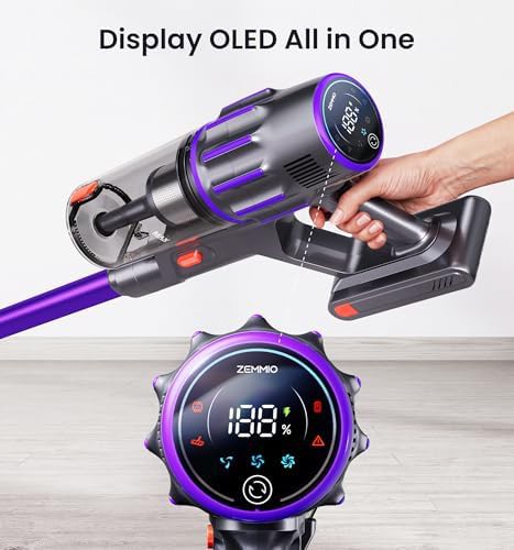 Upgraded cordless stick vacuum with smart display — photo 4