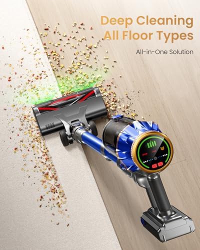 High Power Self Standing Stick Vacuum with OLED Screen — photo 4