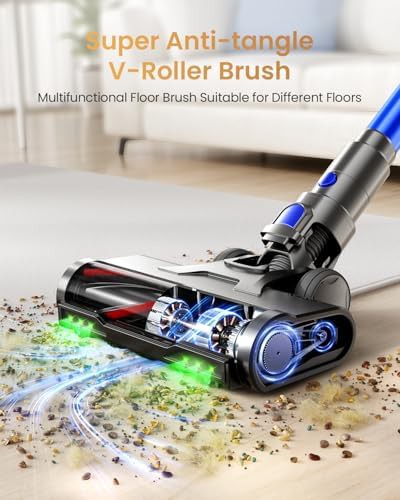 High Power Self Standing Stick Vacuum with OLED Screen — photo 5