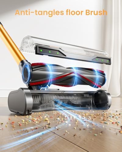 Smart display cordless vacuum with 60kpa suction — photo 5