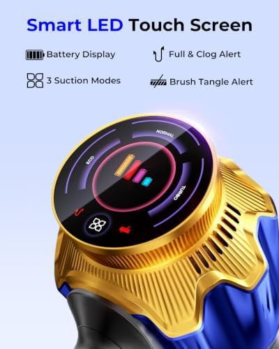 Touchscreen cordless vacuum with large dust cup — photo 5