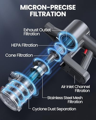 Cordless vacuum cleaner with touch screen — photo 4