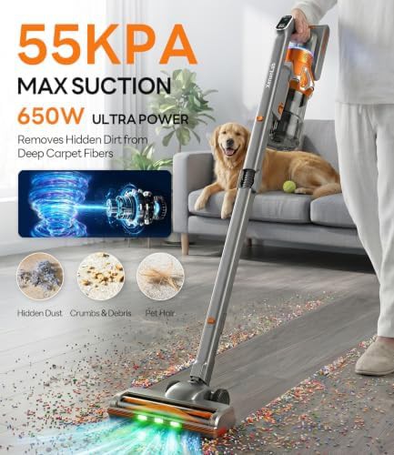 Cordless vacuum cleaner with bendable wand — photo 3