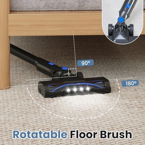 Flexible Steering Cordless Vacuum with LED Headlights — photo 3