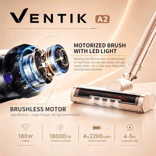 White Brushless Lightweight Stick Vacuum — photo 5