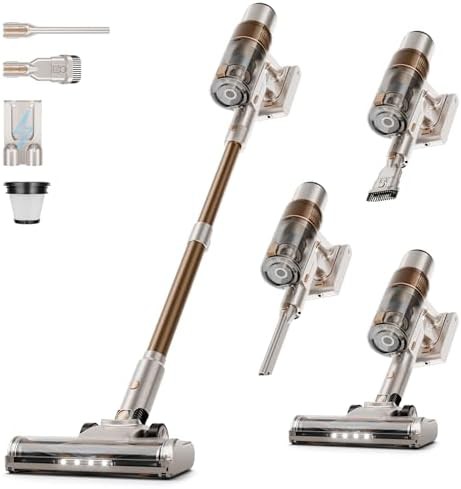 Cordless stick vacuum with anti tangle